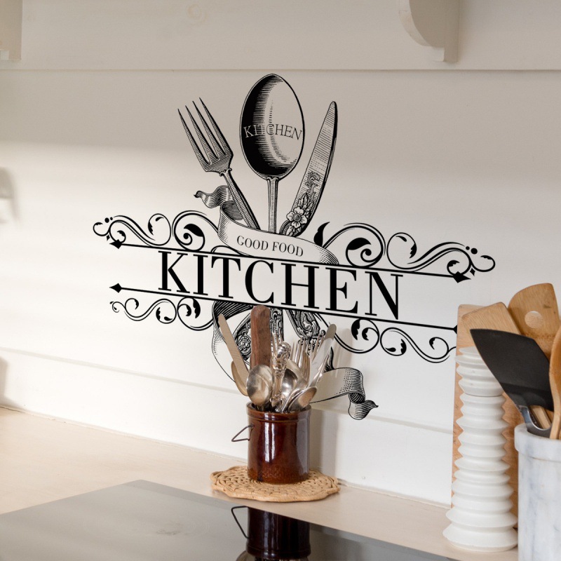 Kitchen Queen - Decorative Vinyl Tile Kitchen Wall Stickers