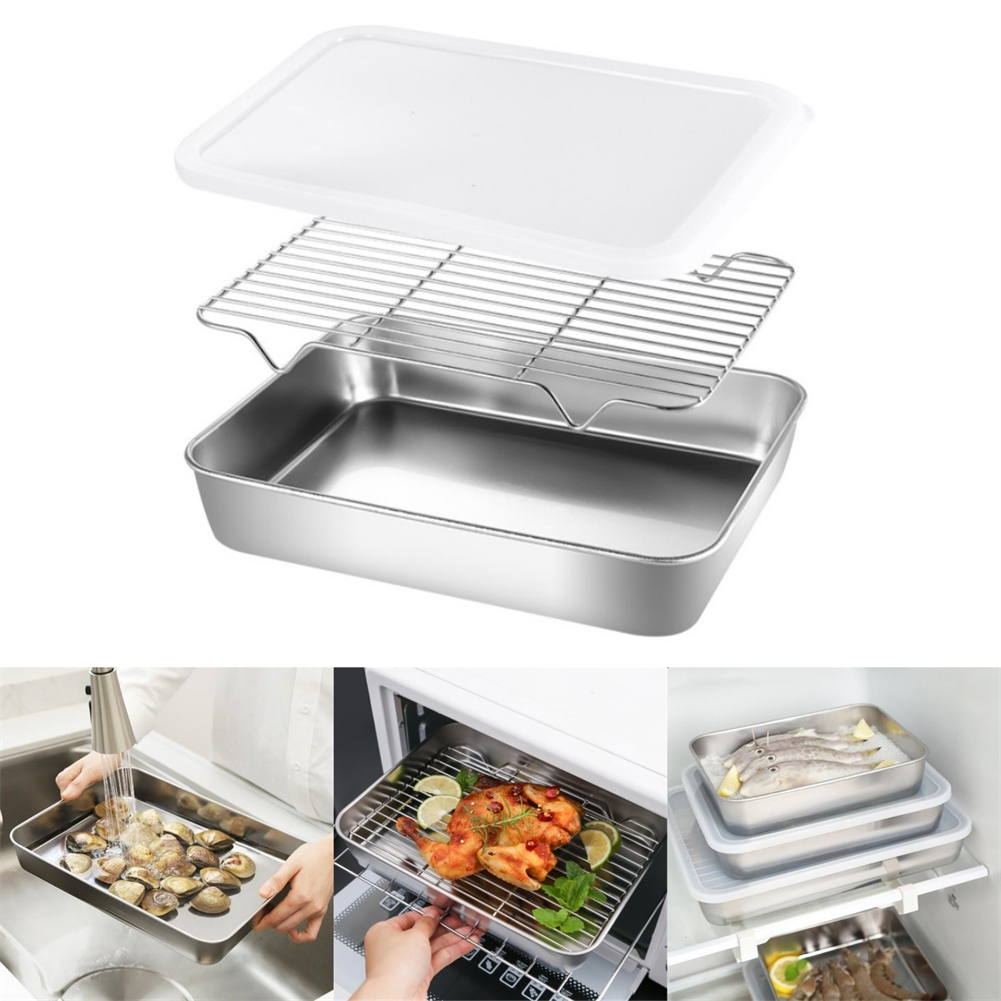 Kitchen Baking Tray Rack - Stainless Steel Baking Pan Tray With
