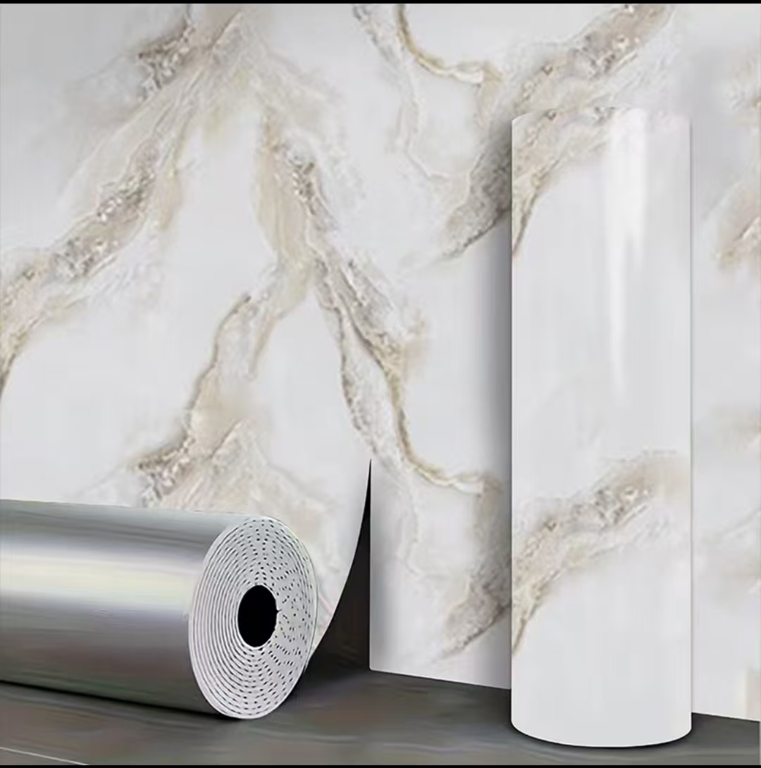 Kitchen Queen - Thickened Self-Adhesive Tile Sticker PVC Marble