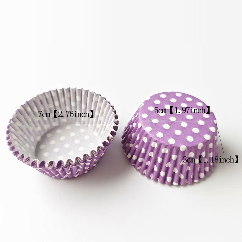 100Pcs Polka Dot Cake Paper Li - Kitchen Paper For Baking review and price