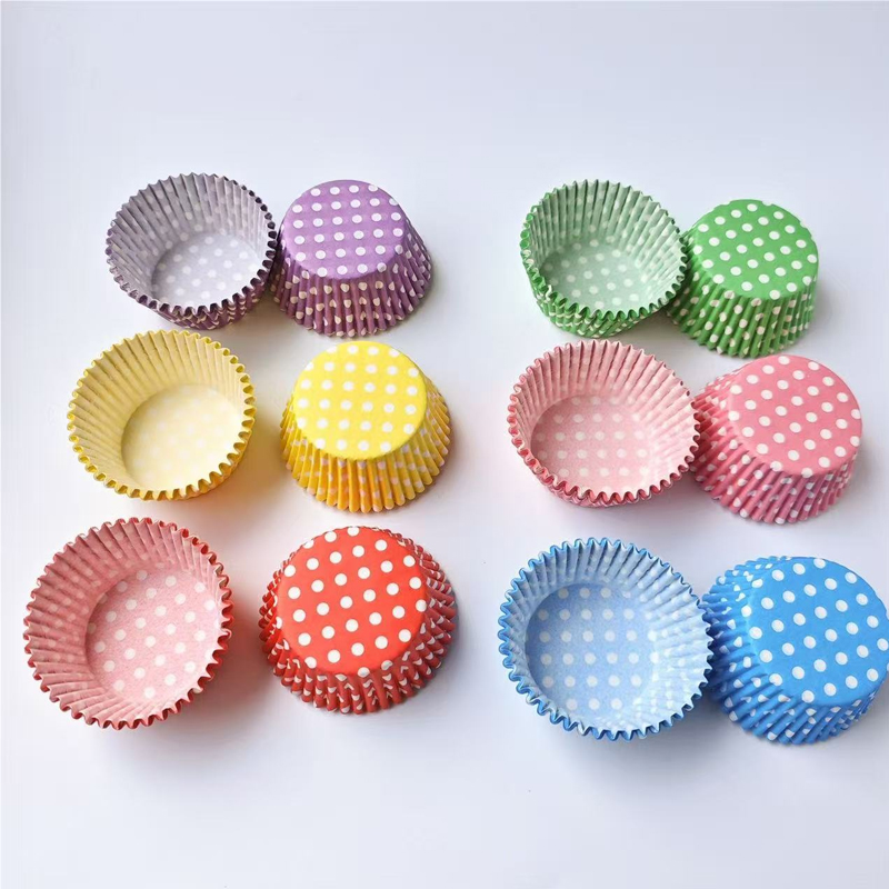 100Pcs Polka Dot Cake Paper Li - Kitchen Paper For Baking review and price
