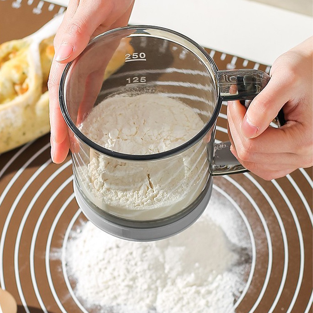 yesDouble Layer Flour Sifter M - Baking Powder Kitchen review and price