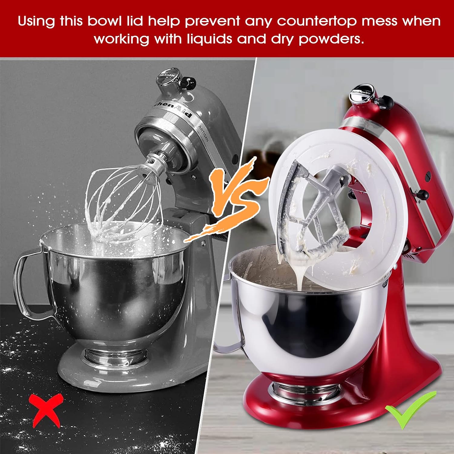 Mixer Bowl Cover for KitchenAi - Stand Mixer Bowl review and price
