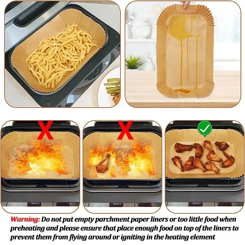 Disposable Air Fryer Paper Non - Kitchen Paper For Baking review and price