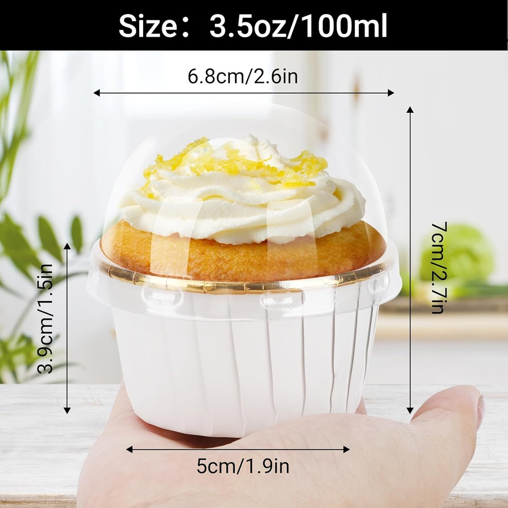 50 pcs Muffins Cup Paper Cupca - Kitchen Paper For Baking review and price