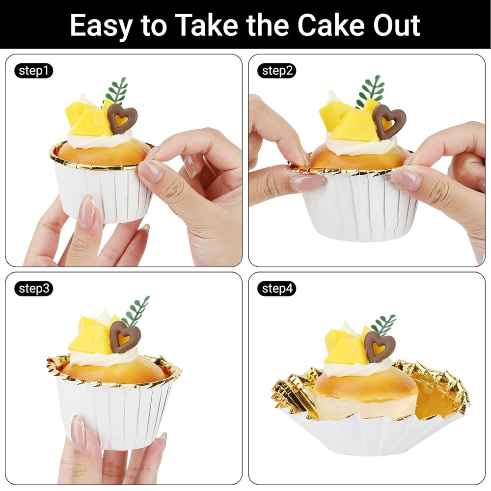 50 pcs Muffins Cup Paper Cupca - Kitchen Paper For Baking review and price