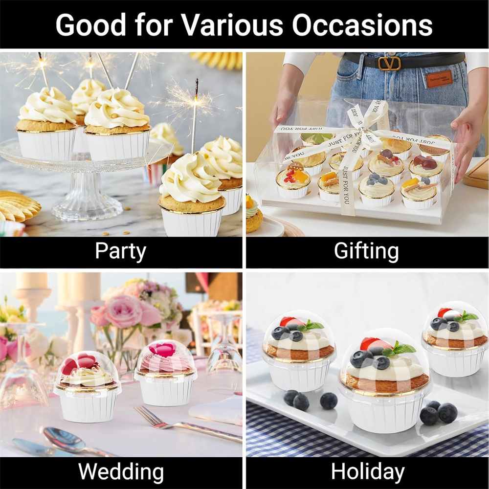 50 pcs Muffins Cup Paper Cupca - Kitchen Paper For Baking review and price