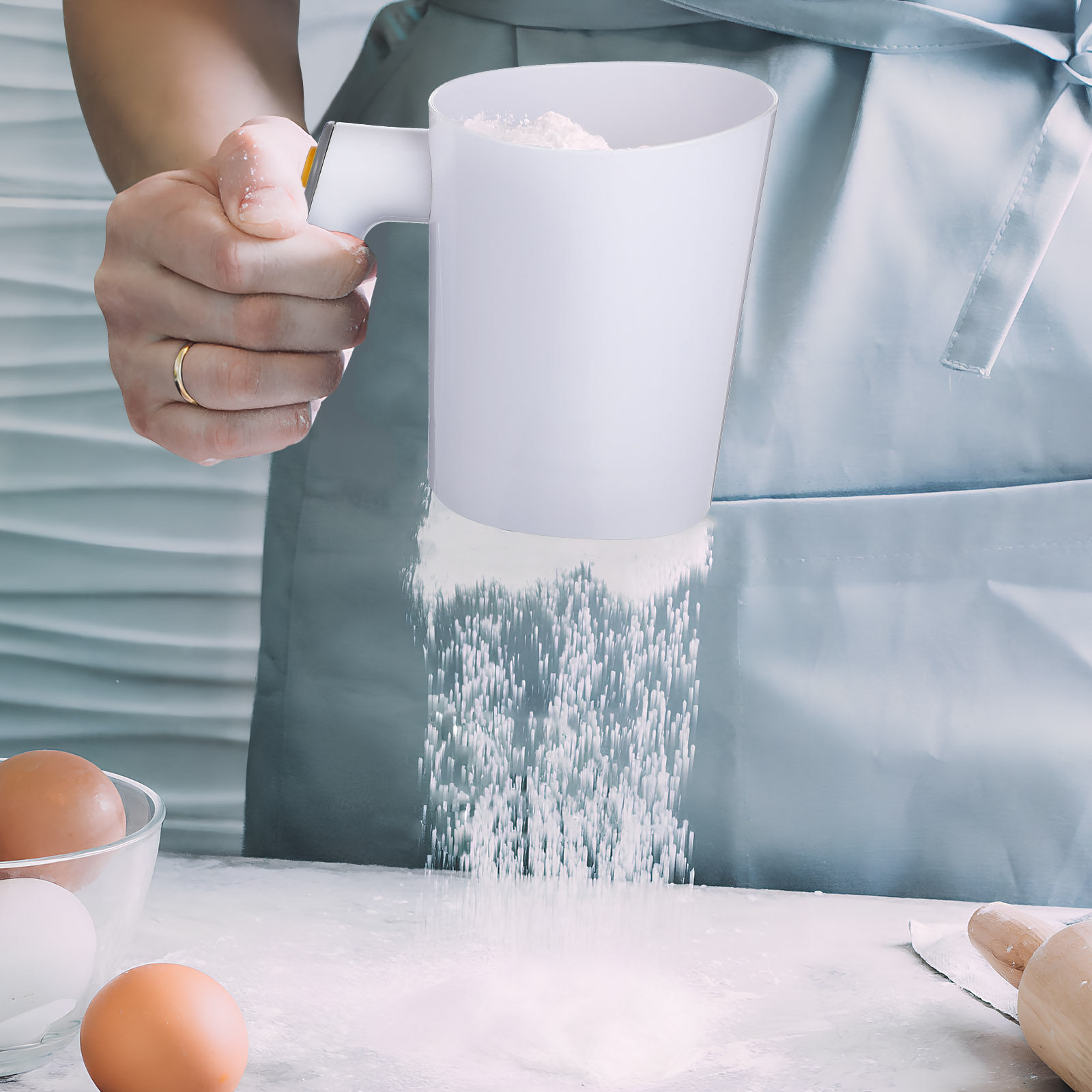 Electric Flour Sifter Handheld - Baking Powder Kitchen review and price