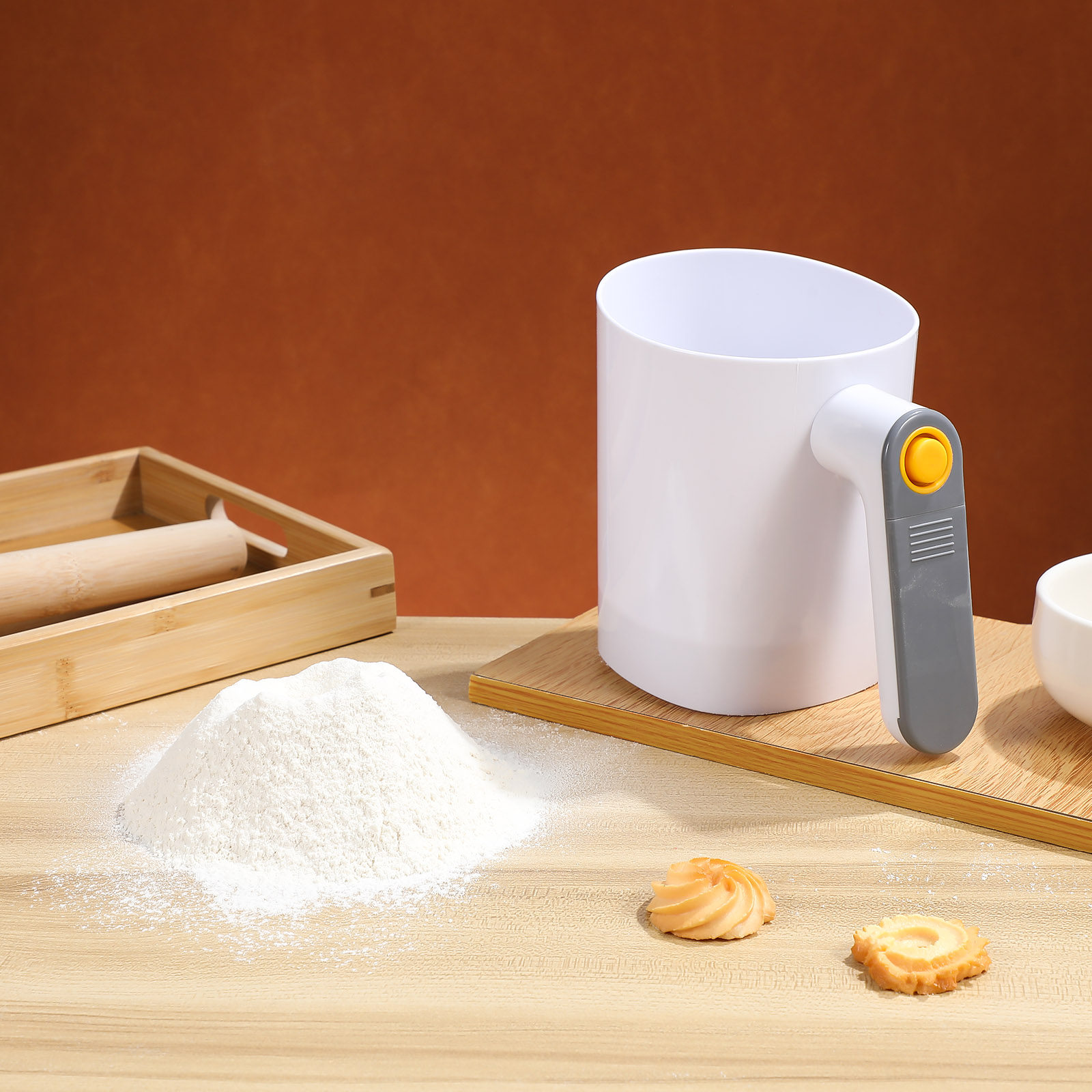 Electric Flour Sifter Handheld - Baking Powder Kitchen review and price