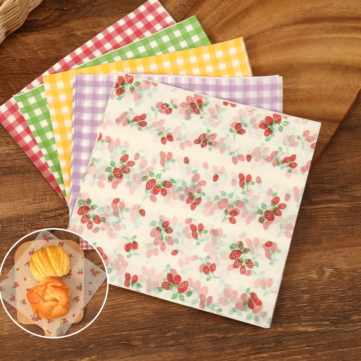 50Pcs Oilproof Wrapping Paper  - Kitchen Paper For Baking review and price
