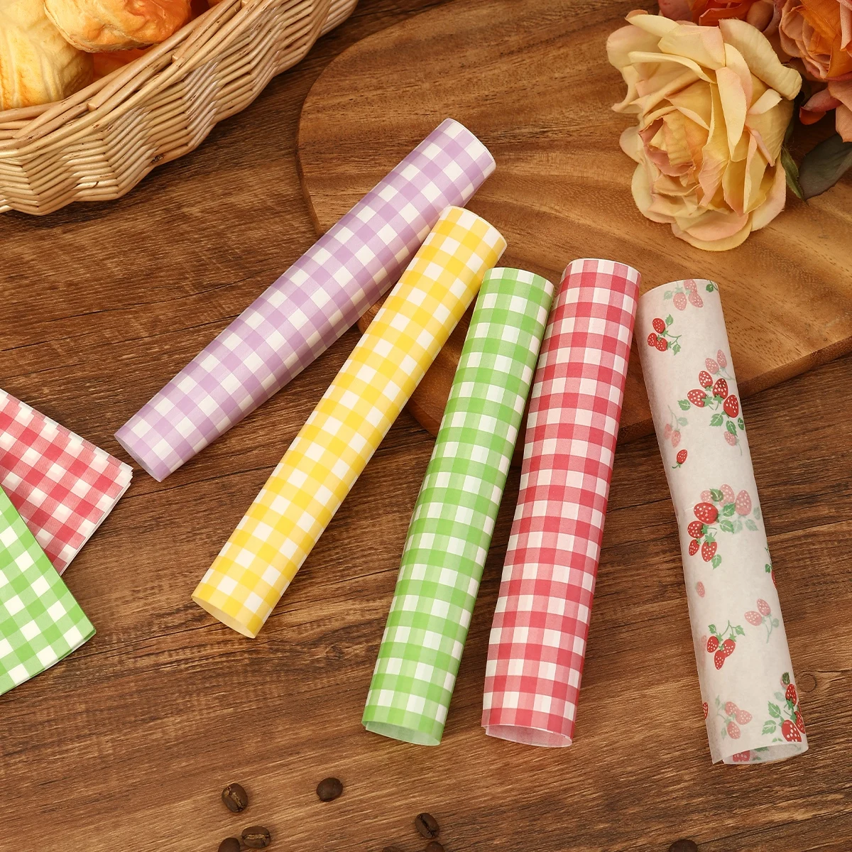 50Pcs Oilproof Wrapping Paper  - Kitchen Paper For Baking review and price