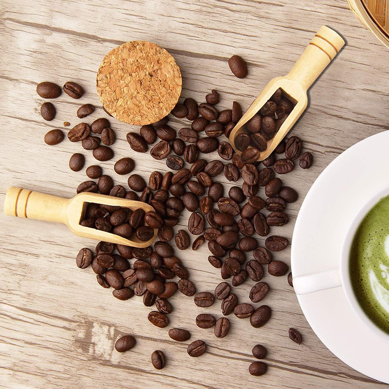 2/5PCS Wooden Coffee Scoop Set - Baking Powder Kitchen review and price