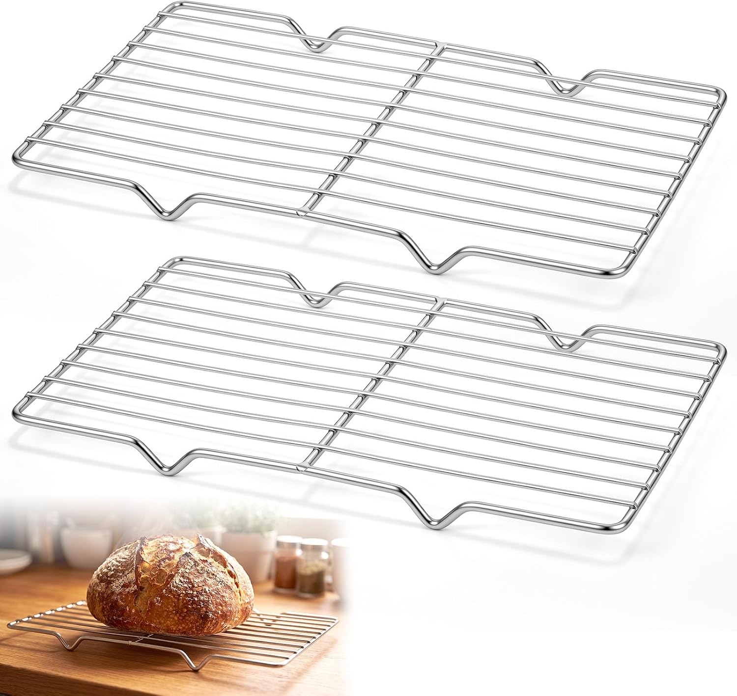 2 Pack Cooling Racks, 5L x 10. - Cooling Rack Wire review and price