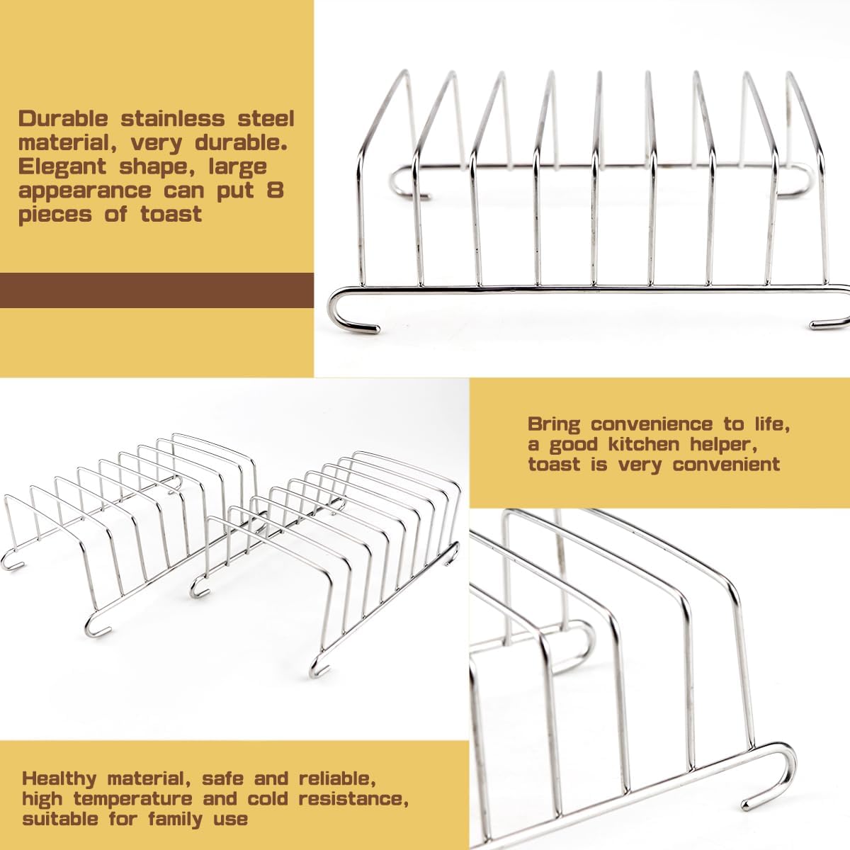 1Pcs Stainless Steel Toast Bre - Kitchen Baking Tray Rack review and price