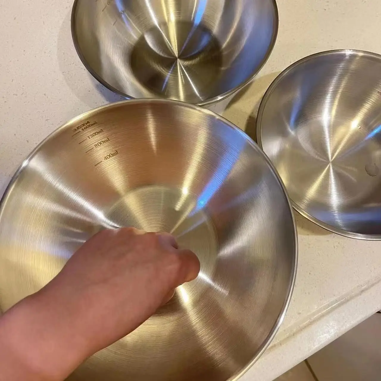 1-3 Stainless Steel Bowl Set w - Stand Mixer Bowl review and price